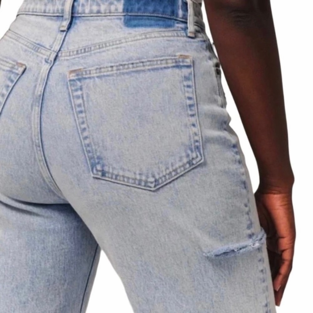 Abercrombie‎ & Fitch The Dad High Rise Thigh Cutout Jeans - Picture 3 of 14